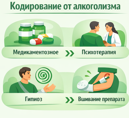 кодирование от алкоголизма в Клинцах Санати